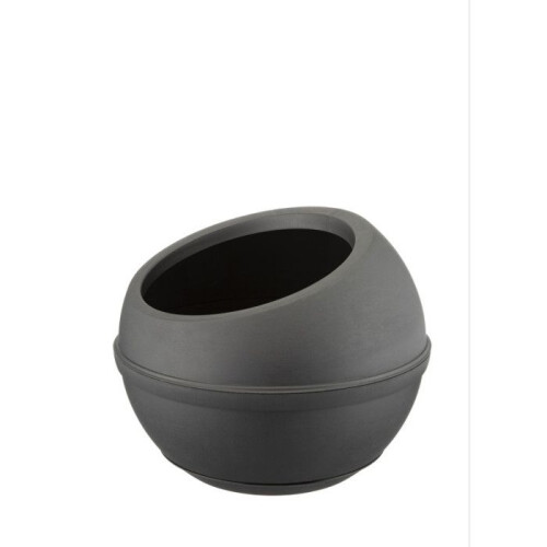 Maceta de plástico "Sfera" - Gris - 23 L