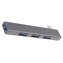 Platzsparende rechtwinklige USB-Hubs mit 4 Anschlüssen aus-Typ C