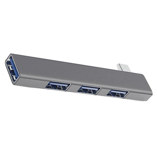 Platzsparende rechtwinklige USB-Hubs mit 4 Anschlüssen aus-Typ C