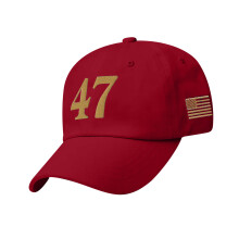 Leichte, bestickte Snapback-Mütze, strapazierfähiges-Rot