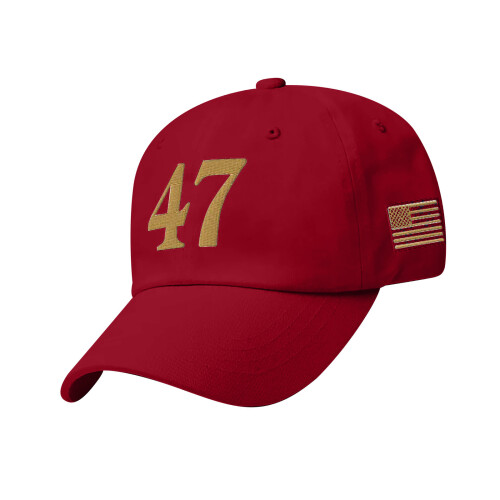 Leichte, bestickte Snapback-Mütze, strapazierfähiges-Rot