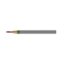 55 Degree 2 Flute Ball End Mill Deep Grooved Coated-R0.75X4X50