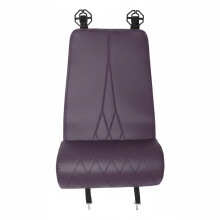 Coussin de siège en cuir de qualité automobile avec support-Brun