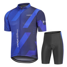Camiseta de ciclismo para hombre y pantalones cortos acolchados, R/B/G, S-2XL