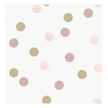 Superfresco Easy Pink/Gold Dotty Polka Wallpaper