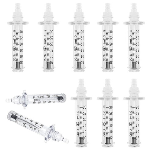 Empty Ampoule Nozzle - Disposable ,Individually Wrapped (10pcs) 0.3ML