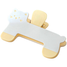 Support de marque-pages en plastique, stabilisateur de-Jaune