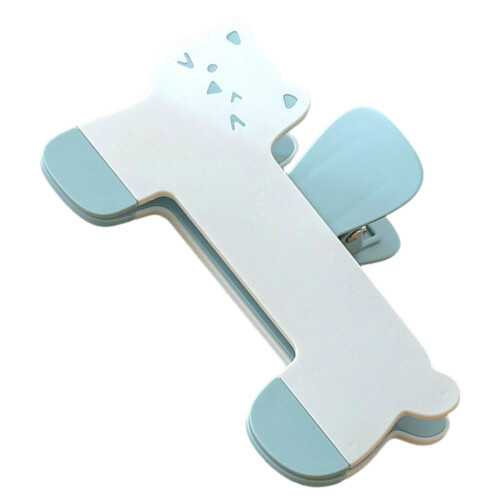 Creative Kitty Book Holder Book Clip Plastic Page Clip For-Blue