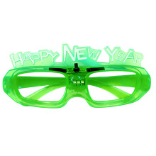 Lunettes lumineuses colorées de célébration confortables-Vert