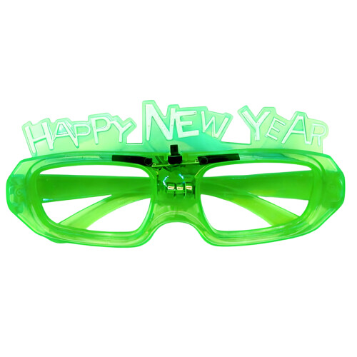 Lunettes lumineuses colorées de célébration confortables-Vert