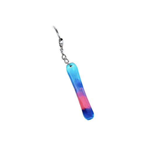 Snowboard acryl sleutelhanger decoratieve- 23 8 cm