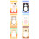 Herbruikbare Cartoon Pet Shape Design Stick-Pscat naar grote o 1