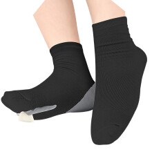 Hallux Valgus Corrector Toe Spacer Hydraterende hielsokken-Zwart