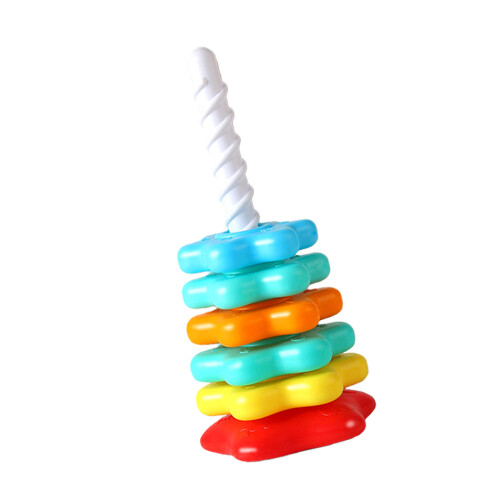 Rotating Colorful Stacking Tower for Toddlers-Sixth floor