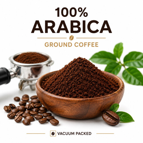 Arabica Ground Coffee Medium Roast 500g Vacuum Packed 2