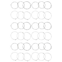 36 PiĂšces Jeu de Cordes pour Guitare Ălectrique 150Xl /009 Pouces pour