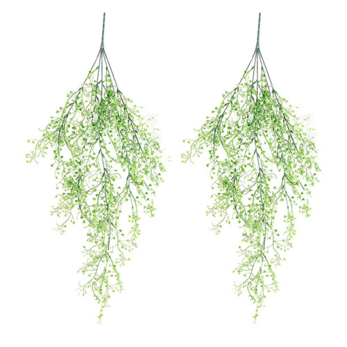 Artificial Ferns Plastic Willow Vine Hanging Plant For-White