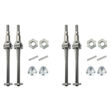 2X Arbre de Transmission Avant en Métal CVD et Roue Hexagonale de 12 mm pour MJX Go H16 16207 16208 16209 16210 1/16 RC Car Upgrade Parts