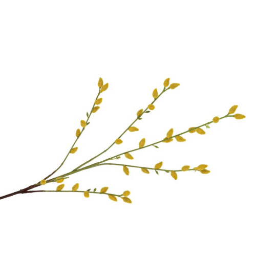 Artificial Silver Willow Sprays For Event And Interior-Yellow