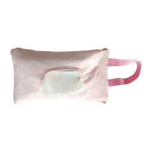 Portable Diaper Storage Bag Made Of Durable Fabric-Pink