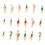 25Pcs Different Poses Swimming People Swimming Figures Model-B 1