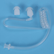 5X Kopfhoerer Zubehoer Transparente Spule Akustische Air Tube Ohrstoepsel fuer Zwei-Wege-Radio Walkie Talkie Ohrhoerer Headset Zubehoer