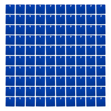 Set of 12 Bright Wind Activated Tiles 30x30cm for-Glossy blue