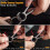2X Titanium Carabiner Keychain Clip,Double-End Quick Release Hook,Key Holder with Titanium Key Ring 6