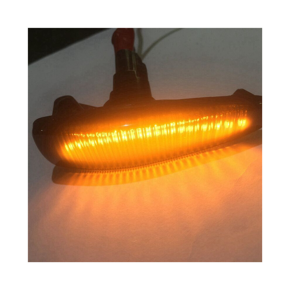 12X Smoked Lens Full Led Dynamic Front Side Lights For Lancer Evo X Mirage Outlander Sport Amber 6032318042377