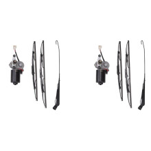 2 Set DC12V 30W Universal UTV Electric Windshield Wiper Motor Kit Wiper Assembly for Ranger RZR 900