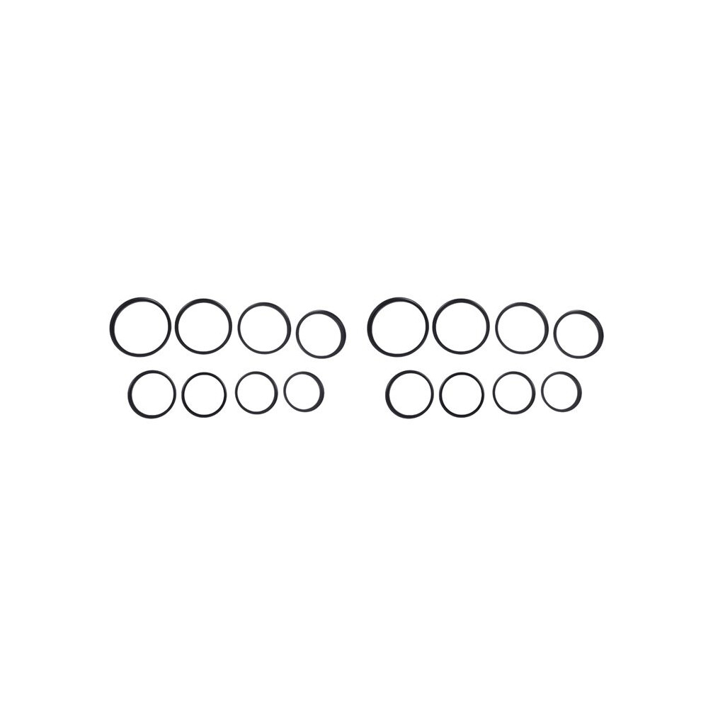 16 Pieces Step- Adapter Ring Set,Includes 49-52Mm, 52-55Mm, 55-58Mm, 58-62Mm, 62-67Mm, 67-72Mm, 72-77Mm, 77-82Mm- Black 4713957530112