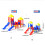 Miniature Slide Model Ornament Tiny ABS Park Slide Toy For-B 4