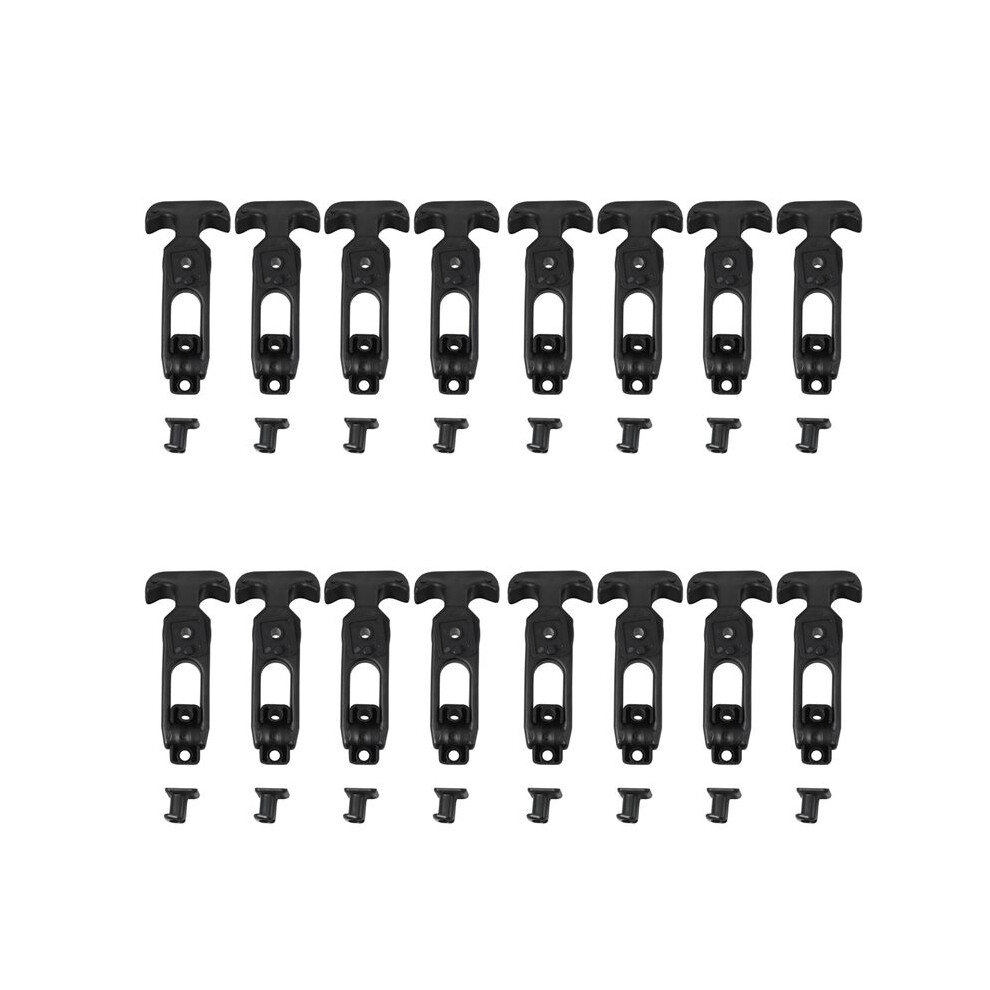 16Pcs T-Handle Rubber Flexible Draw Latches Fit For Toolbox /Cooler/ Cart/Farm Machinery T-Toolbox Lock 4714120357031