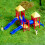 Miniature Slide Model Ornament Tiny ABS Park Slide Toy For-B 7