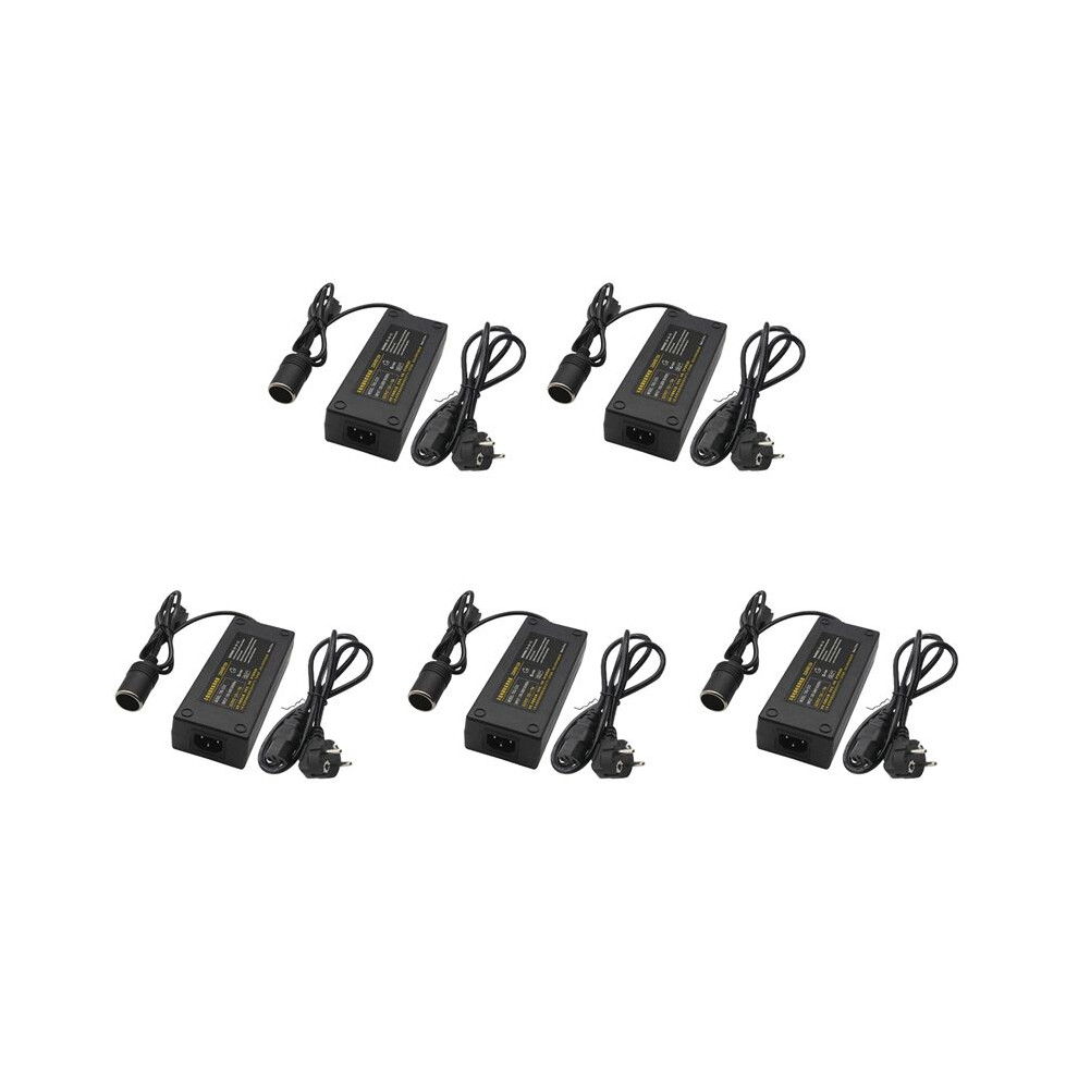 5X 12V 15A 160W Power Converter 220V To 12V Car Power Adapter Converter Car Home Cigarette- Lighter Converter Eu Plug 4713713351586