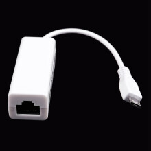 2X USB 5 Pin 10/100 Mbps RJ45 LAN Ethernet Adapter for Tablet PC