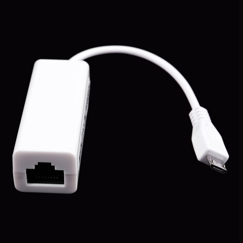 2X  USB 5 Pin 10/100 Mbps RJ45 LAN Ethernet Adapter for Tablet PC