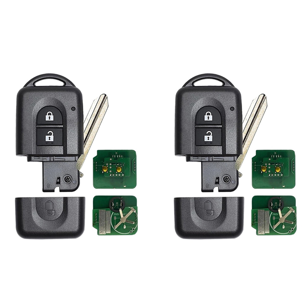 2X Car Keyless Entry Remote Key With 2 Button 433Mhz Id46 Chip For X-Trail Qashqai Pathfinder 285E34x00a 6031947299756