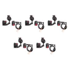 10X 7/8 Inch 22mm ATV Motorcycle Handlebar Control Switches Left Right for Horn Button Turn Signal Fog Light