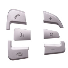 4x Car Steering Wheel Button Cover Trim Stickers for A B Class GLA GLE GLS CLA C177 2015-2019 Accessories