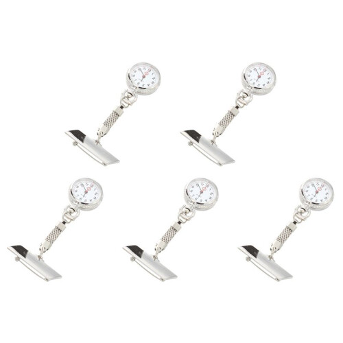 5X Krankenschwester Uhr Quarzwerk mit Brosche Pin