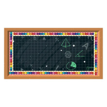 4X Bulletin Borders Stickers,Pencils Border Trim, 65.6Ft Back-To-School Decoration Borders for Black Board Trim