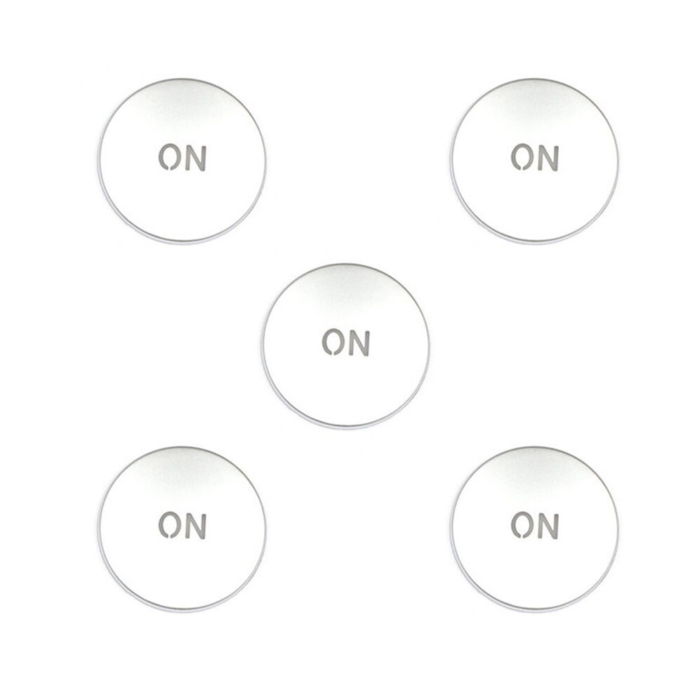 5X Car Console Volume Multimedia Button Cover Trim For W204 C180 E260 Ml350 Glk200 Interior Accessories Silver 4714217953153