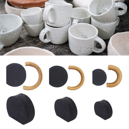 24Pcs Pottery Mug Handle Molds for Clay, Small Mug Handle Forms for Small Cups, Mug Handle Making Tool for Pottery