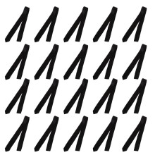 20X Schwarz Polyster Duenn Hals-Bindung Krawatte 57 Zoll Fuer Maenner