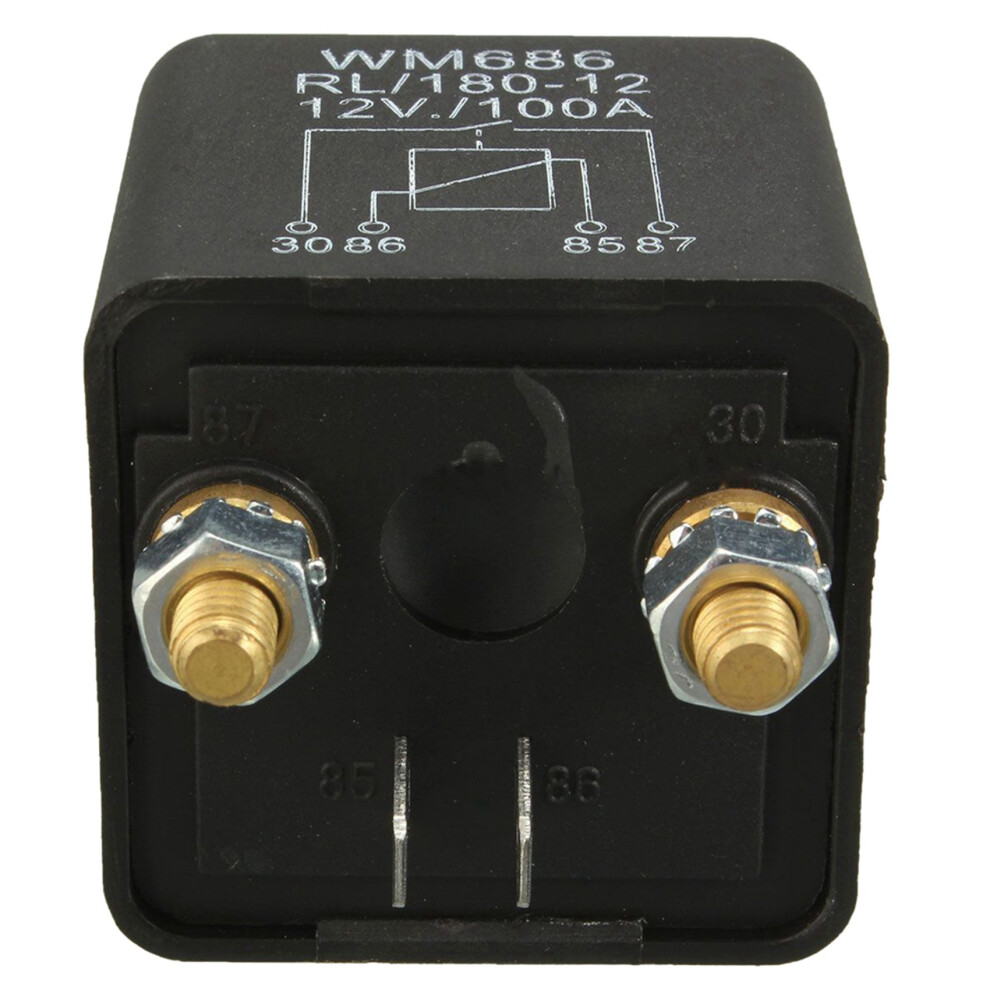 5X 12V 100Amp 4-Pin Heavy Duty /Off Split Charge Relay For Auto Boat Van Black 6031444402536