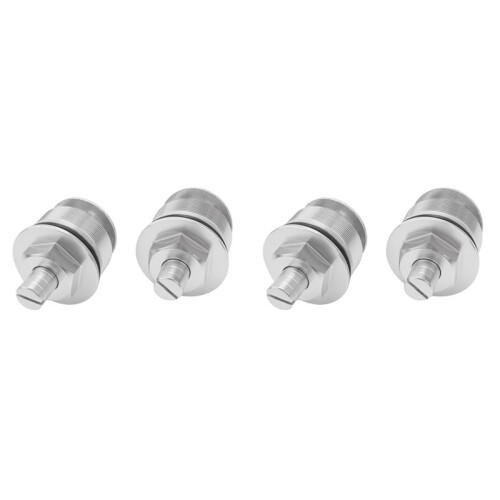 2X, 41MM Motorcycle Front  Screw Fork Cover Cap Preload Adjusters Bolts for  CB400(Silver)