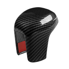 6X Black Carbon Fiber Car Gear Shift Knob Cover Trim Gear Cover for 2022