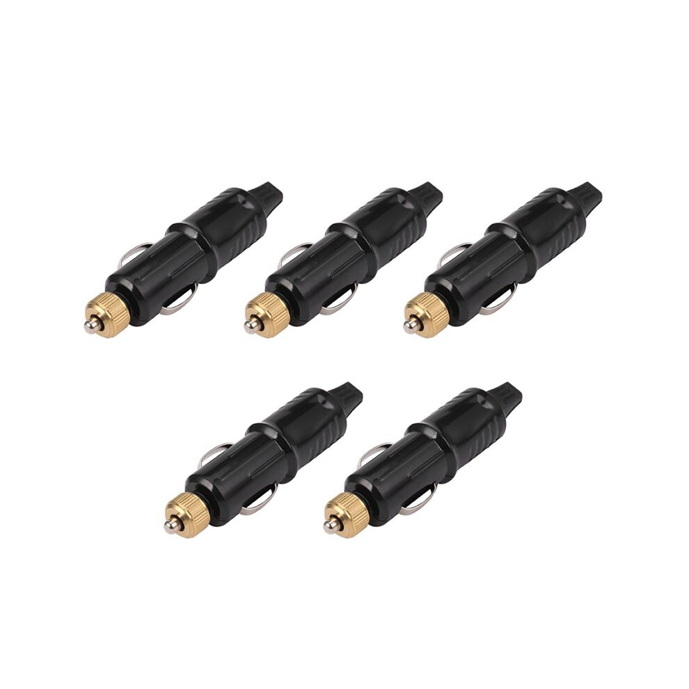 5X 12/24V Replacement Car Cigarette Lighter Socket Plug Adapter Charger + Fuse Set