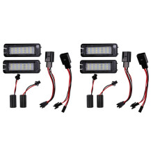 4Pcs 12V LED Number License Plate Light Lamps Compatible with 4 5 6 7 Car License Plate Lights Exterior Accessories